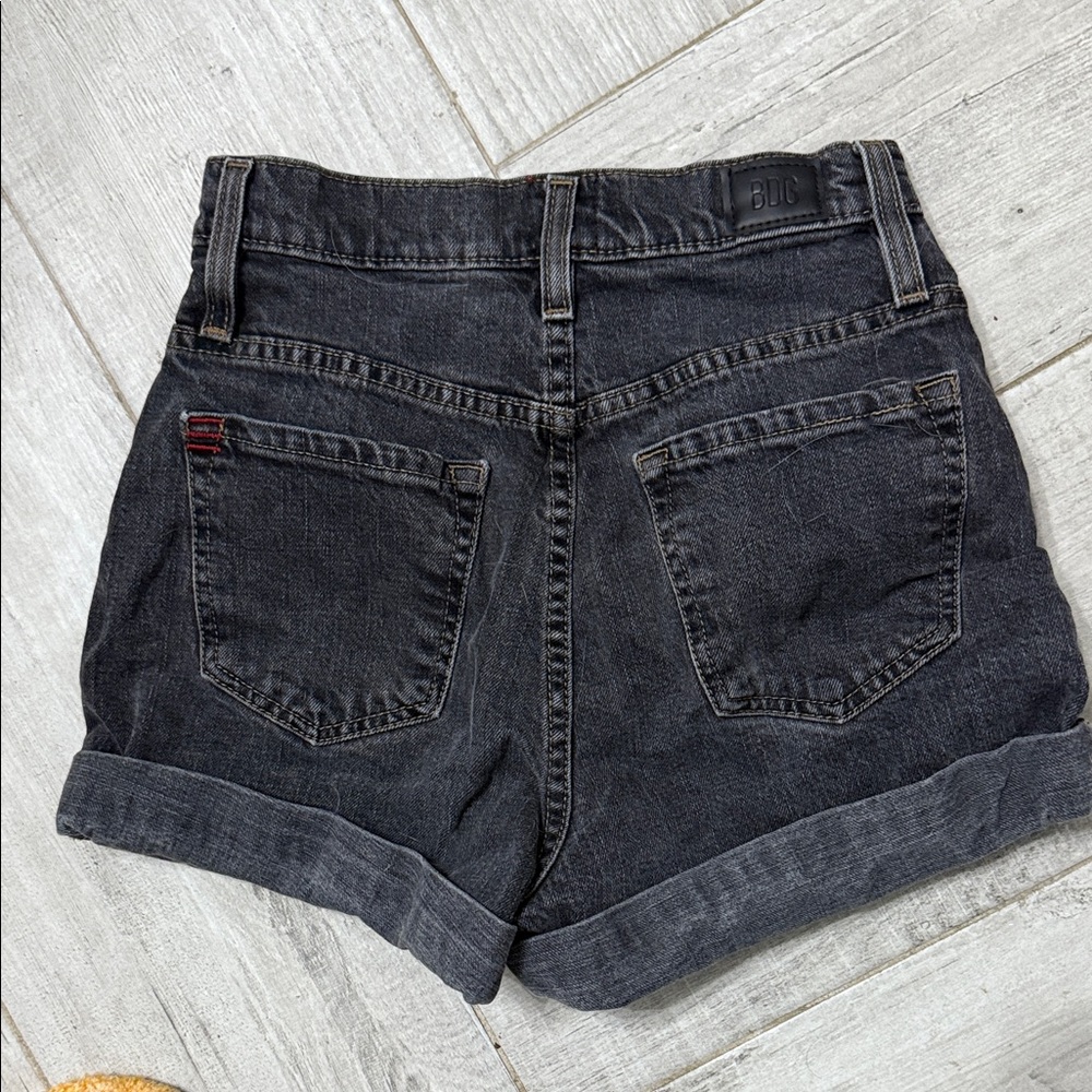BDG Women's Dark Gray Jean Shorts - Picture 2 of 3